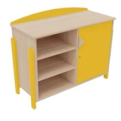 Meuble Bas Avec étagères Et Porte