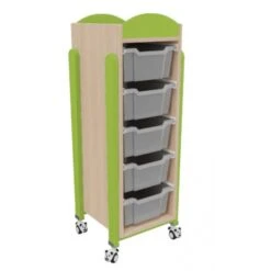 Meuble Mobile 5 Bacs De Rangement 2 Meuble Mobile 5 Bacs De Rangement -KIDEA BOUTIQUE meuble mobile 5 bacs de rangement 2