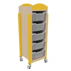 Meuble Mobile 5 Bacs De Rangement 3 Meuble Mobile 5 Bacs De Rangement -KIDEA BOUTIQUE meuble mobile 5 bacs de rangement 3