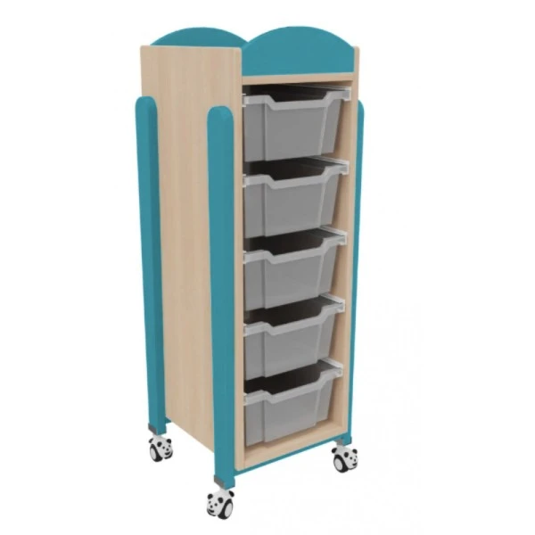 Meuble mobile 5 bacs de rangement Meuble Mobile 5 Bacs De Rangement -KIDEA BOUTIQUE meuble mobile 5 bacs de rangement 4