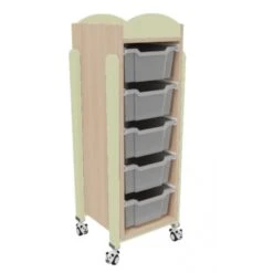 Meuble Mobile 5 Bacs De Rangement 5 Meuble Mobile 5 Bacs De Rangement -KIDEA BOUTIQUE meuble mobile 5 bacs de rangement 5