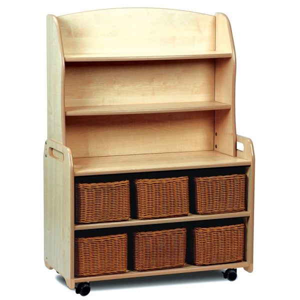 Meuble mobile avec bacs posés et étagères Meuble Mobile Avec Bacs Posés Et étagères -KIDEA BOUTIQUE meuble mobile avec bacs poses et etageres 1