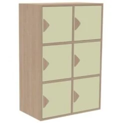 Meuble Rangement 6 Casiers -KIDEA BOUTIQUE meuble rangement 6 casiers 2