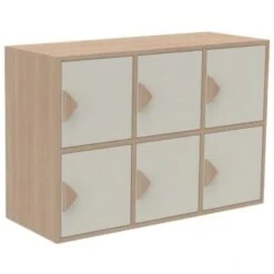 Meuble Rangement 6 Casiers -KIDEA BOUTIQUE meuble rangement 6 casiers 3