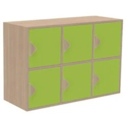 Meuble Rangement 6 Casiers -KIDEA BOUTIQUE meuble rangement 6 casiers 4