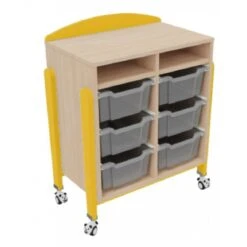 Meuble Sur Roulettes Avec 6 Bacs -KIDEA BOUTIQUE meuble sur roulettes avec 6 bacs 4