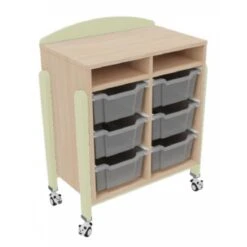 Meuble Sur Roulettes Avec 6 Bacs -KIDEA BOUTIQUE meuble sur roulettes avec 6 bacs 6