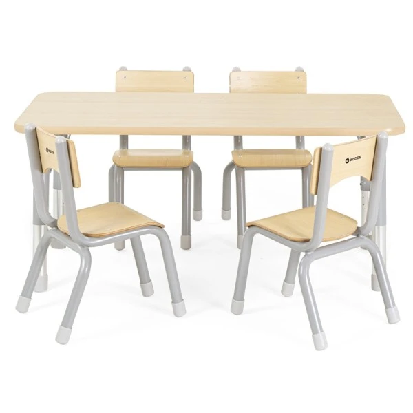 Pack table rectangulaire enfant réglable et 4 chaises Pack Table Rectangulaire Enfant Réglable Et 4 Chaises -KIDEA BOUTIQUE pack table rectangulaire enfant reglable et 4 chaises