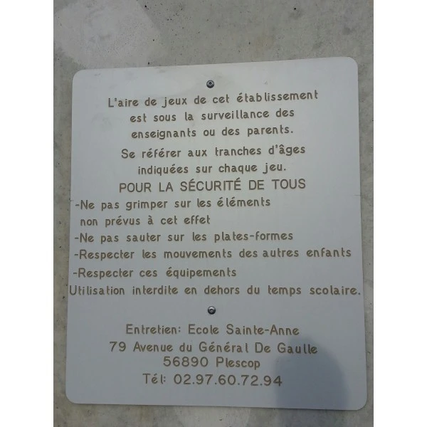 Panneau affichage aire de jeux Panneau Affichage Aire De Jeux -KIDEA BOUTIQUE panneau affichage aire de jeux 1