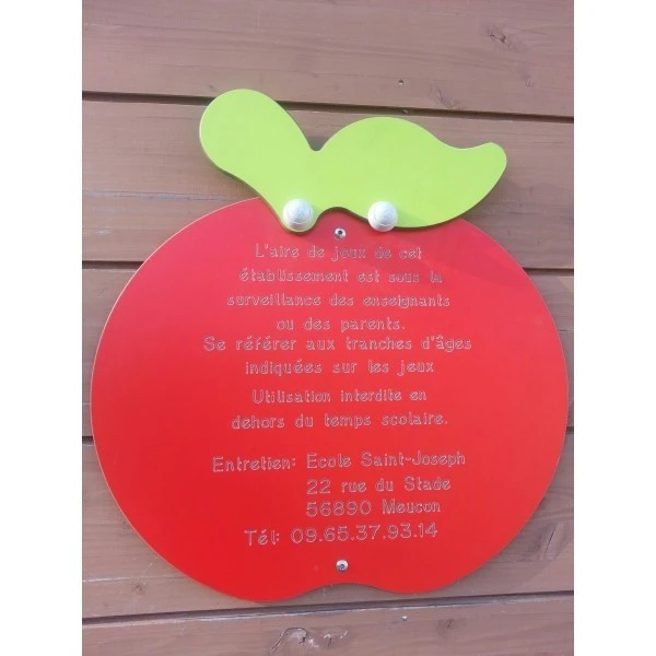 Panneau aire de jeux pomme Panneau Aire De Jeux Pomme -KIDEA BOUTIQUE panneau aire de jeux pomme