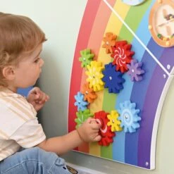 Panneau D'activités Arc-en-ciel 2 Panneau D'activités Arc-en-ciel -KIDEA BOUTIQUE panneau d activites arc en ciel 2