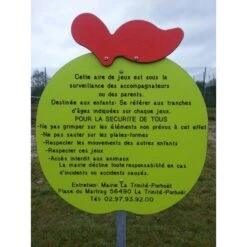 Panneau Information Sur Pied Pomme