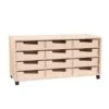 Petit Meuble 12 Bacs Bois Mobile
