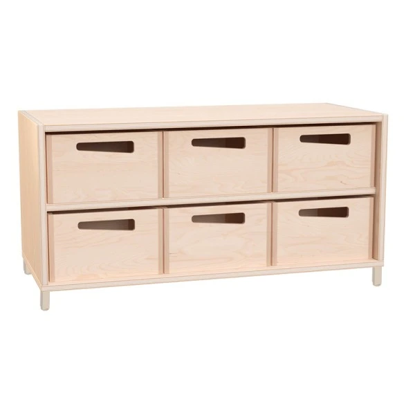 Petit meuble 6 bacs bois Petit Meuble 6 Bacs Bois -KIDEA BOUTIQUE petit meuble 6 bacs bois 1