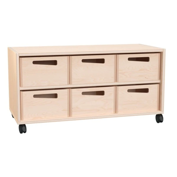 Petit meuble 6 bacs bois Petit Meuble 6 Bacs Bois -KIDEA BOUTIQUE petit meuble 6 bacs bois 2