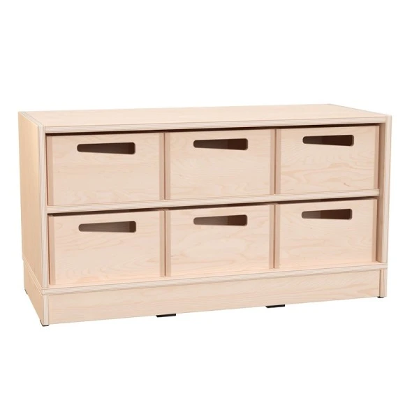 Petit meuble 6 bacs bois Petit Meuble 6 Bacs Bois -KIDEA BOUTIQUE petit meuble 6 bacs bois