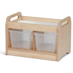 Petit Meuble Avec Bacs Et Plateau Miroir