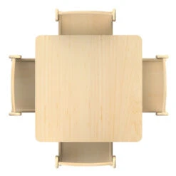 Petite Table Carré Réglable Millhouse -KIDEA BOUTIQUE petite table carre reglable millhouse 3