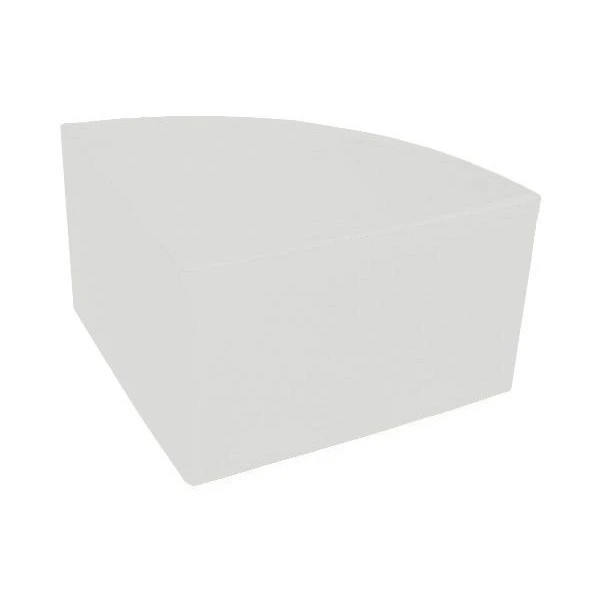 Pouf d'angle blanc - 6/10 ans Pouf D'angle Blanc - 6/10 Ans -KIDEA BOUTIQUE pouf d angle blanc espace snoezelen