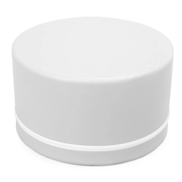 Pouf rond blanc - 3/6 ans Pouf Rond Blanc - 3/6 Ans -KIDEA BOUTIQUE pouf rond espace multi sensoriel blanc