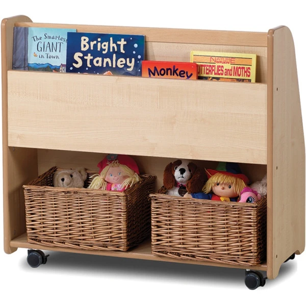 Présentoir livres sur roulettes avec rangement Présentoir Livres Sur Roulettes Avec Rangement -KIDEA BOUTIQUE presentoir livres sur roulettes avec rangement 1