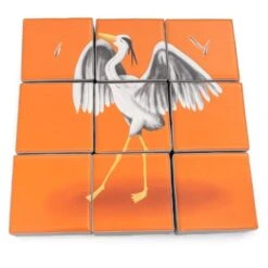 Puzzle Double Face En Mousse (9 Pièces) - Héron Et Rhinocéros 2 Puzzle Double Face En Mousse (9 Pièces) - Héron Et Rhinocéros -KIDEA BOUTIQUE puzzle double faces en mousse 9 pieces 2