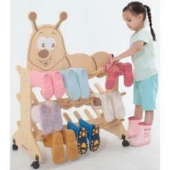 Devant -KIDEA BOUTIQUE rangement mobile pour bottes chaussures enfants 1