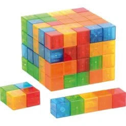 Set 100 Cubes Magnétiques Et Translucides