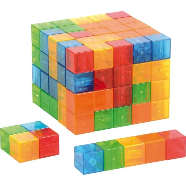 Set 100 cubes magnétiques et translucides Set 100 Cubes Magnétiques Et Translucides -KIDEA BOUTIQUE set 100 cubes magnetiques et translucides