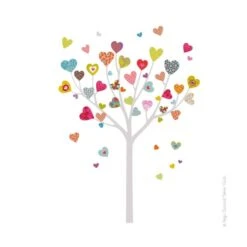Sticker Arbre à Coeurs