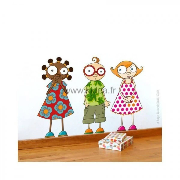 Sticker Nina, Léo et Louison Sticker Nina, Léo Et Louison -KIDEA BOUTIQUE sticker nina leo et louison 1