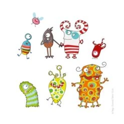 Sticker Pyramide Monstres