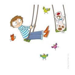 Sticker Tom Fait De La Balançoire