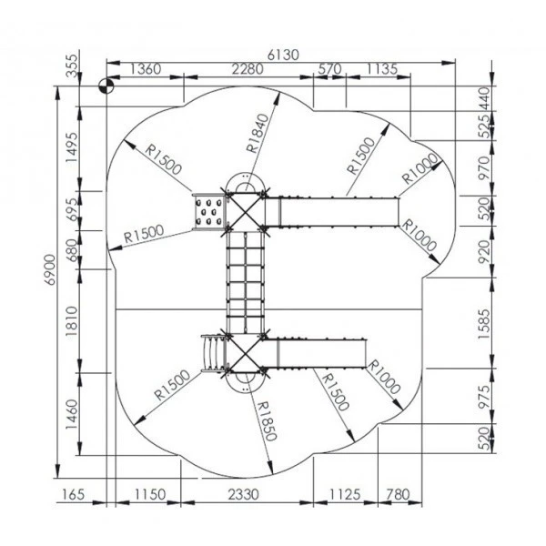Structure multi-jeux palmier Structure Multi-jeux Palmier -KIDEA BOUTIQUE structure multi jeux palmier 3