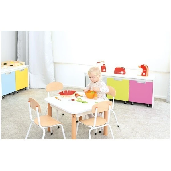 Table carrée coin jeux - de 40 à 58 cm Table Carrée Coin Jeux - De 40 à 58 Cm -KIDEA BOUTIQUE table carree coin jeux 1