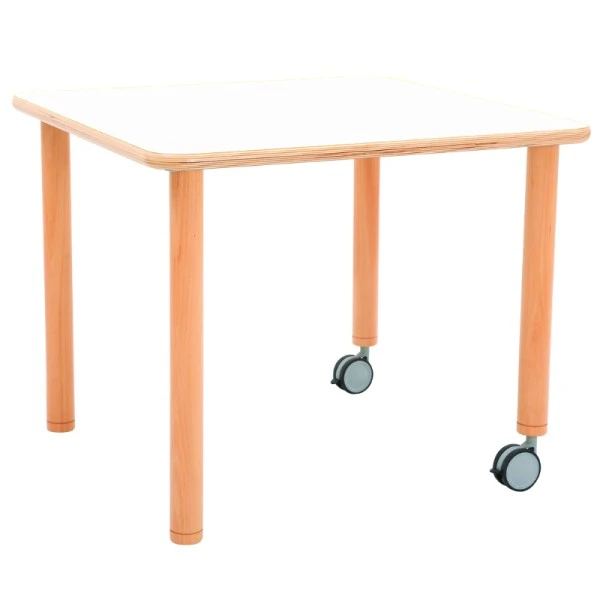 Table crèche carrée 80 x 80 cm mobile Table Crèche Carrée 80 X 80 Cm Mobile -KIDEA BOUTIQUE table creche carree 80 x 80 cm mobile 3