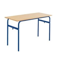 Lot De 6 Tables école Fixe Biplace 6 Lot De 6 Tables école Fixe Biplace -KIDEA BOUTIQUE table d ecole fixe biplace 6