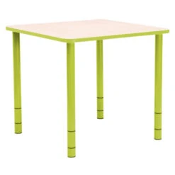Table Enfant Carrée Réglable - De 40 à 58 Cm