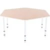 Table Enfant Hexagonale Réglable - De 40 à 58 Cm