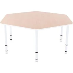 Table Enfant Hexagonale Réglable - De 40 à 58 Cm