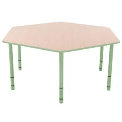 Table Enfant Hexagonale Réglable - De 40 à 58 Cm 5 Table Enfant Hexagonale Réglable - De 40 à 58 Cm -KIDEA BOUTIQUE table enfant hexagonale reglable de 40 a 58 cm 5
