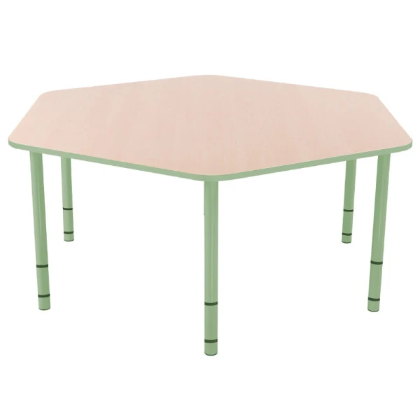 Table enfant hexagonale réglable - de 40 à 58 cm Table Enfant Hexagonale Réglable - De 40 à 58 Cm -KIDEA BOUTIQUE table enfant hexagonale reglable de 40 a 58 cm 5