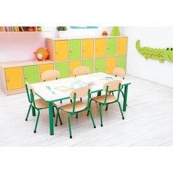 Table Enfant Rectangle Réglable - De 40 à 58 Cm 7 Table Enfant Rectangle Réglable - De 40 à 58 Cm -KIDEA BOUTIQUE table enfant rectangle reglable de 40 a 58 cm 7
