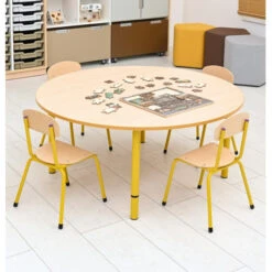 Table Enfant Ronde Réglable - De 40 à 58 Cm -KIDEA BOUTIQUE table enfant ronde reglable de 40 a 58 cm 7