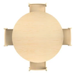 Table Enfant Ronde Reglable En Hauteur - T00 à T2 -KIDEA BOUTIQUE table enfant ronde reglable en hauteur t00 a t2 2