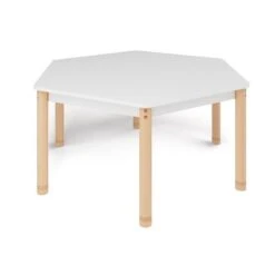 Table Hexagonale Colorée - De 40 à 58 Cm