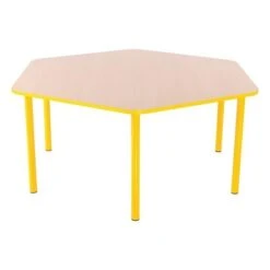 Table Hexagonale Crèche Fixe 4 Table Hexagonale Crèche Fixe -KIDEA BOUTIQUE table hexagonale creche fixe 4
