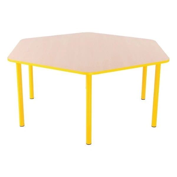 Table hexagonale crèche fixe Table Hexagonale Crèche Fixe -KIDEA BOUTIQUE table hexagonale creche fixe 4