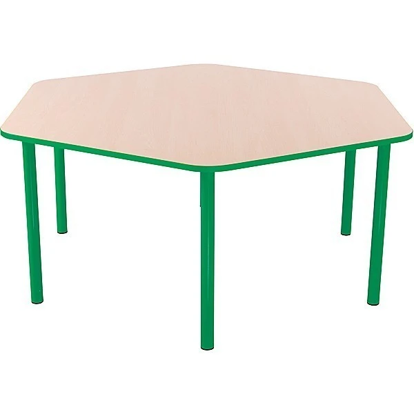 Table hexagonale maternelle fixe - T1 à T3 Table Hexagonale Maternelle Fixe - T1 à T3 -KIDEA BOUTIQUE table hexagonale maternelle fixe t1 a t3 2