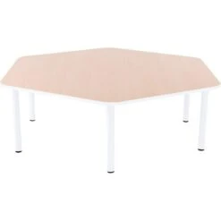 Table Hexagonale Maternelle Fixe - T1 à T3 3 Table Hexagonale Maternelle Fixe - T1 à T3 -KIDEA BOUTIQUE table hexagonale maternelle fixe t1 a t3 3